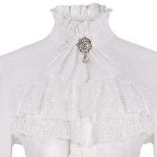 Damen viktorianisch bluse hemd - viktorianisch,