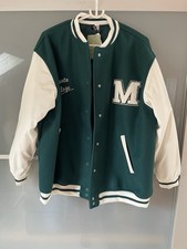 Grüne H&M College Jacke