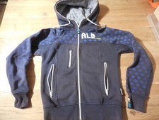 Alptraum Kinderhoodie, Gr. XS, 152 Jungen Mädchen Snowboard Ski Oberstdorf blau