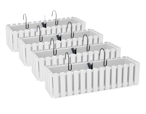 4er set blumenkasten - blumenkasten, mit