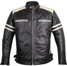 Motorrad Retro Lederjacke