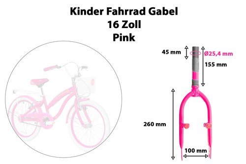 Zoll kinder fahrrad gabel - zoll,
