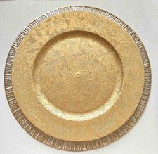 6x Platzteller gold antik