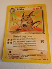 Pokémon TCG Raichu Fossil First 1st Edition
