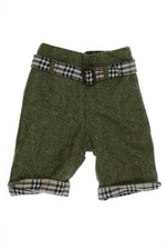 BURBERRY Hose Seide mit Gürtel 68 army green olivgrün