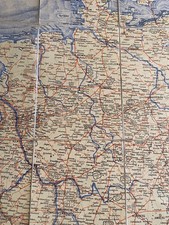 DEROPOL Auto-Karte von Deutschland Deutsches Reich 1935 