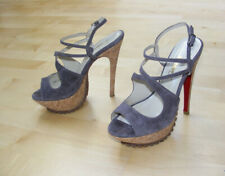 edle FERSENGOLD Luxus Plateau High Heel Sandaletten Gr. 37 Echtleder Vero Cuoio