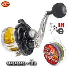 WFT SEN SEA 12 LD LH Salzwasser Multirolle + 540m 32KG STRONG Ø 0,22mm Schnur