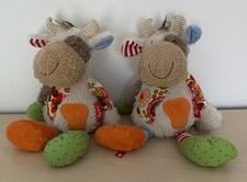 2 x SIGIKID PLÜSCH PATCHWORK * KUH STIER * TOP ZUSTAND *