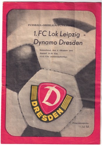 Fußball programm fc lok - programm, 1.