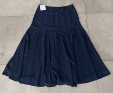 Maxirock Chiffon Black Midi Long Rock A Linie XL Reißverschluss Faltenrock