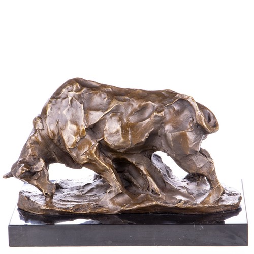 Bronze skulptur stier moderne - bronze,