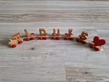 Geburtstagszug Buchstabenzug Holzbuchstaben LOUIS