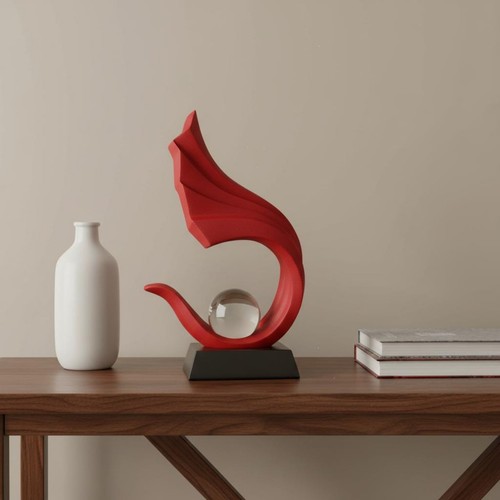 Moderne wellenskulptur mit - moderne,