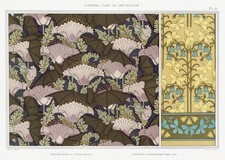 Jugendstil Blumenfledermäuse