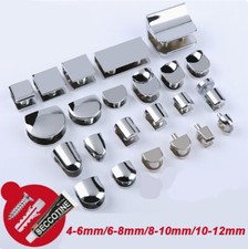 4 Stück Polierte Chrom Glas