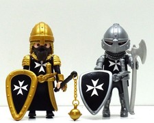 2 x MALTESER RITTER C PLAYMOBIL Kreuzritter Jerusalem Crusader Custom TOP RAR !