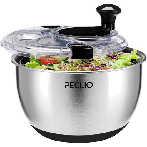 Salatschleuder aus edelstahl - salatschleuder,
