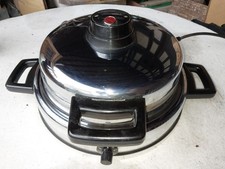 Cloer Großer Waffelautomat Hörncheneisen Waffeleisen Chrom voll funktionsfähig