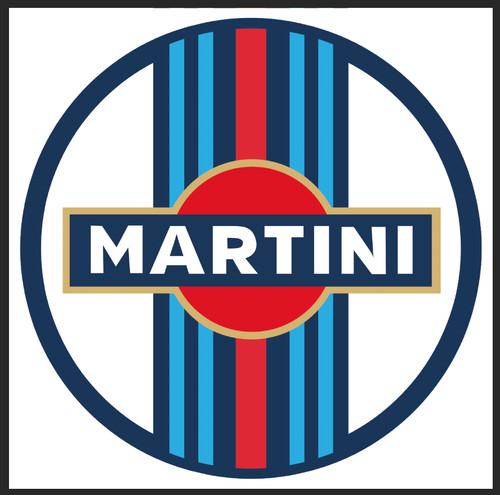 Martini racing aufkleber - martini,
