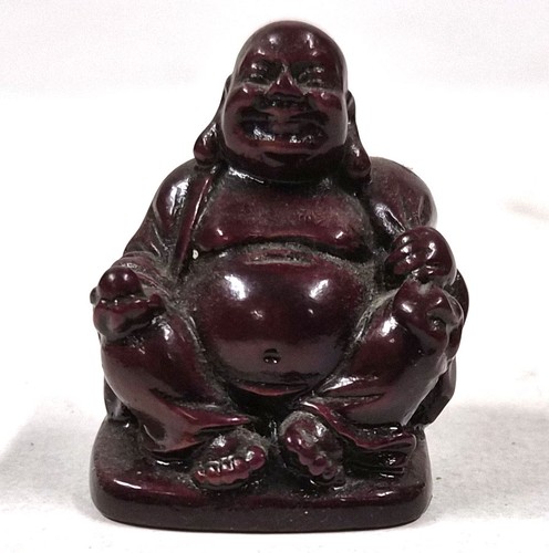 Vintage mini lachender buddha - vintage,