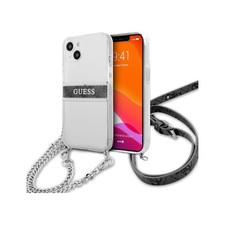 Guess 4G Silver Stripe Crossbody Case, Silber – iPhone 13 mini