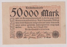 50000 Mark Inflation Banknote