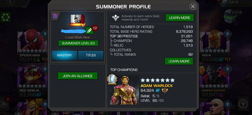 Marvel contest champions - contest, of