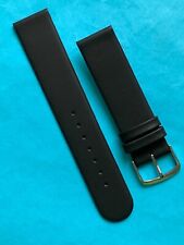 Eichmüller Lederband Nappa 20 mm schwarz Uhrband Band Uhrarmband ohne Naht