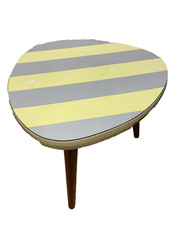 50er 60er  Blumenhocker Blau/gelb pastell Resopal mid century 50s 60s Vintage