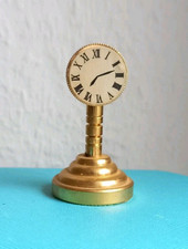 Miniatur Standuhr für Puppenstube Setzkasten Modellbau Vintage