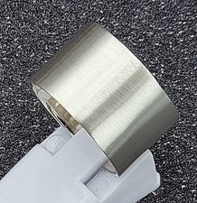 Sterling Silber 925 Ring Freundschaft 14 mm breit poliert/satiniert/eismattiert