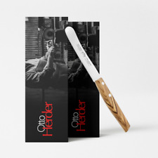 Otto Herder Buckelsmesser Solingen rostfrei, Frühstücksmesser 22,2 cm,Olivenholz