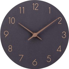 Wanduhr Holz 30cm leise modern