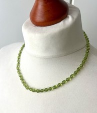 Peridot Facetten Schliff Kette