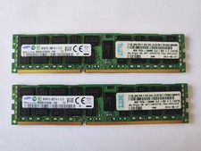 2x Samsung 8GB DDR3 PC3L-10600R ECC Server Memory RAM M393B1K70DH0-YH9 (Matched)