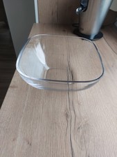 Schüssel, Glas, Salatschüssel, Servierschüssel, Groß, 26x26x11cm