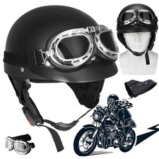 Halbschalenhelm mit Brille