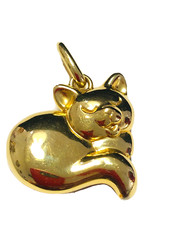 Goldanhänger Katze Anhänger