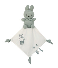 Tiamo Miffy Hase Strick Schmusetuch mit Kuscheltier stonegreen Quietschfunktion