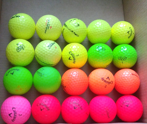 Golfbälle mix bunt - , st.,bunt