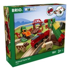 Brio World Eisenbahn Set Großes BRIO Bahn Bauernhof-Set 30 Teile 33984