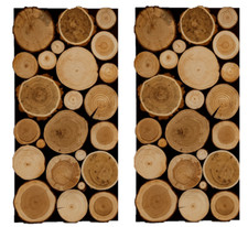 Holzpaneel Wandpaneele Wandverkleidung Holzwand 3D Kaminholz ab 0,58 m² WALDMIX