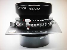 Topcor 210mm W / 5,6, Großformat Objektiv, Copal 1, auf Linhof Platte, gebr. TOP