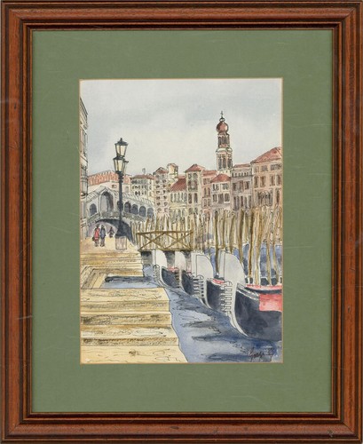 1988 aquarell canal - 1988,