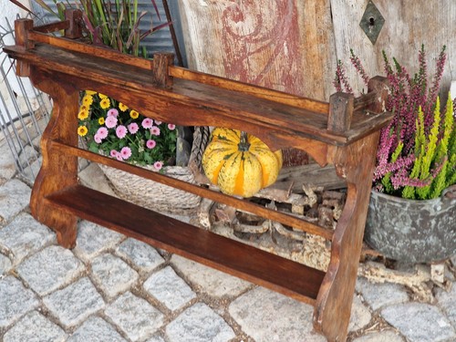 Antikes bauernregal holz - bauernregal,