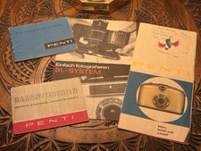 📸Konvolut 4xHeft PENTI DDR VEB Dresden 60er Werbung Kamera Bedienungsanleitung