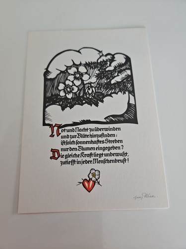 Plischke karte postkarten - karte,