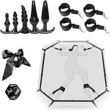 BDSM Bondage Set Bettfesseln,Bondageset Fessel Set 8 Stück,Handschellen Sex Bett