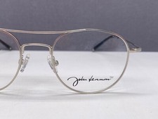 John Lennon Brille Herren Rund Silber Panto JO0004 Vollrand Np: 219€